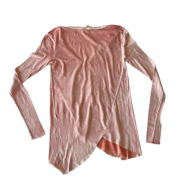 Free People We the Free Long Sleeve Peachy Salmon Color Tunic Tee NWOT Small - Picture 10 of 11